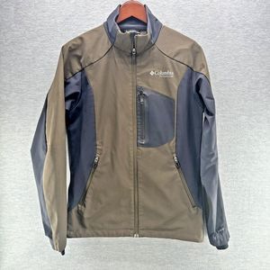 COLUMBIA TITANIUM OMNI SHEILD- Men's Small Green/Black Full Zip Jacket (A49 )